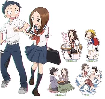 希少　推しとアメ　からかい上手の高木さん　アクリルフィギュアスタンド　高木さん からかい上手の高木さん 推しとアメ 高木さん、西片セット